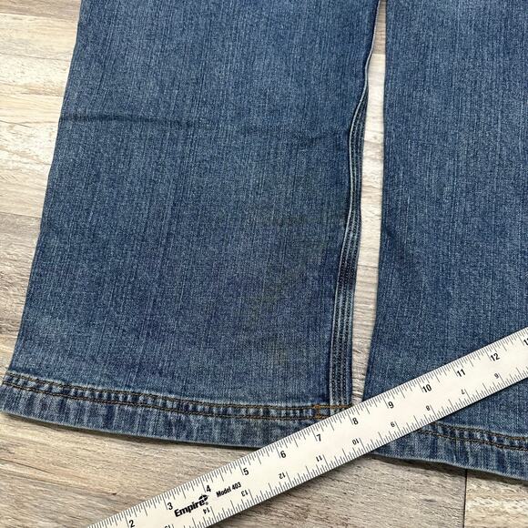 Duluth‎ Trading Co Flex Ballroom Mid Wash Blue Men 42x32 Relaxed Fit Denim Jeans - Picture 13 of 15